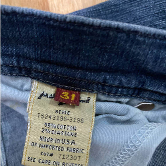 7 For All Mankind 7FAM Women's 31 Flynt Blue Bootcut Jeans Made in USA - Picture 7 of 16